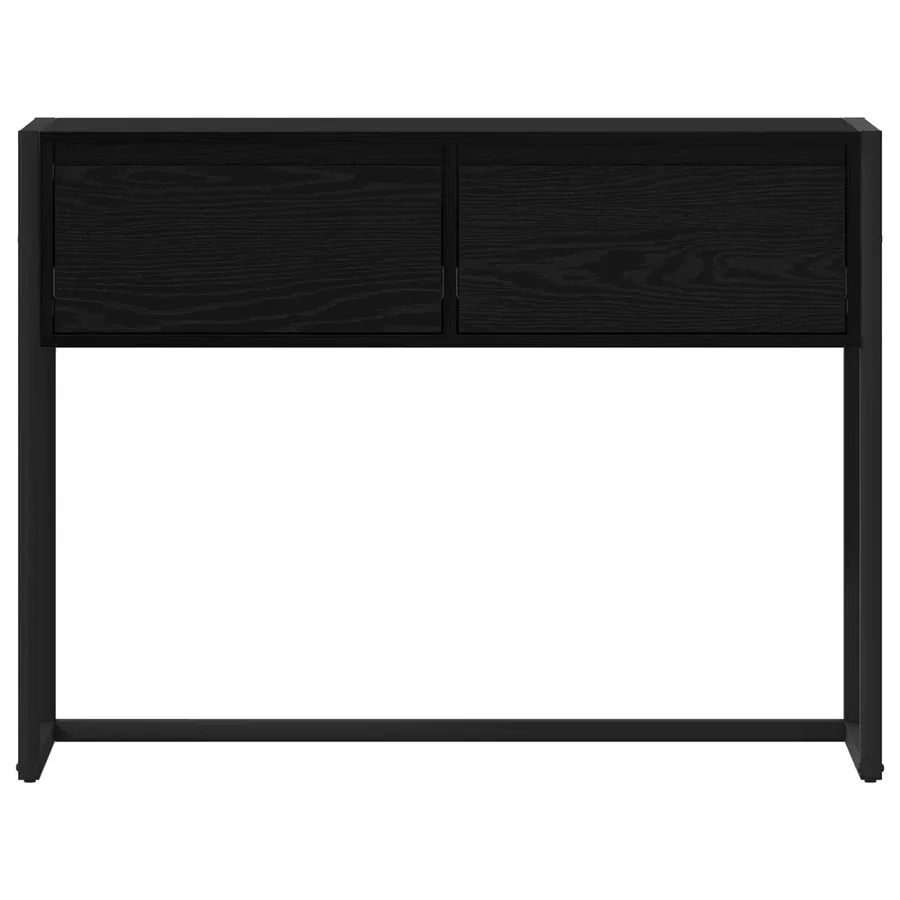 Table d'appoint Chêne noir 100 x 36 x 75 cm Bois d'ingénierie - 6
