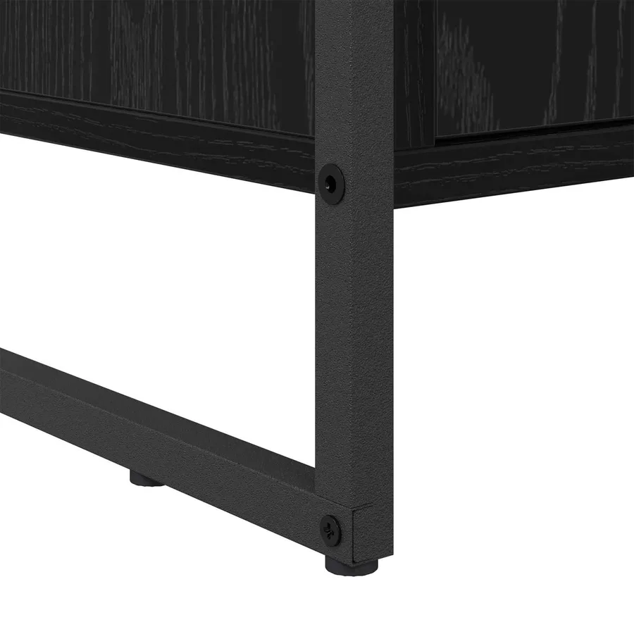 Cabinet à chaussures avec stockage Chêne noir 79 x 36 x 100 cm - 8