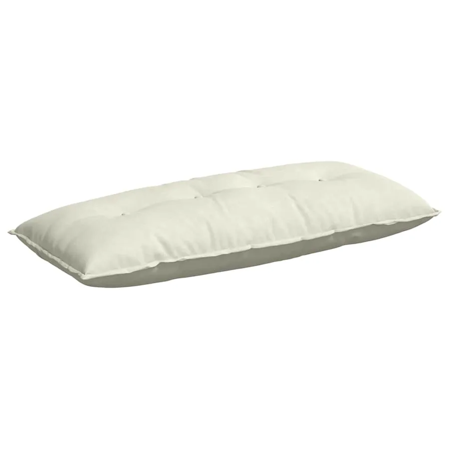 Coussin de Dos Crème 120 x 50 cm Tissu en velours côtelé - 2