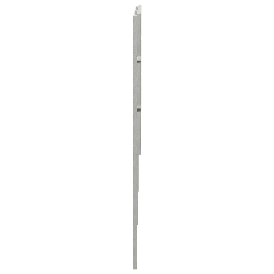 Tête de lit Gris béton Bois d'ingénierie - 7