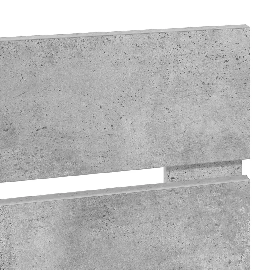 Tête de lit Gris béton Bois d'ingénierie - 9