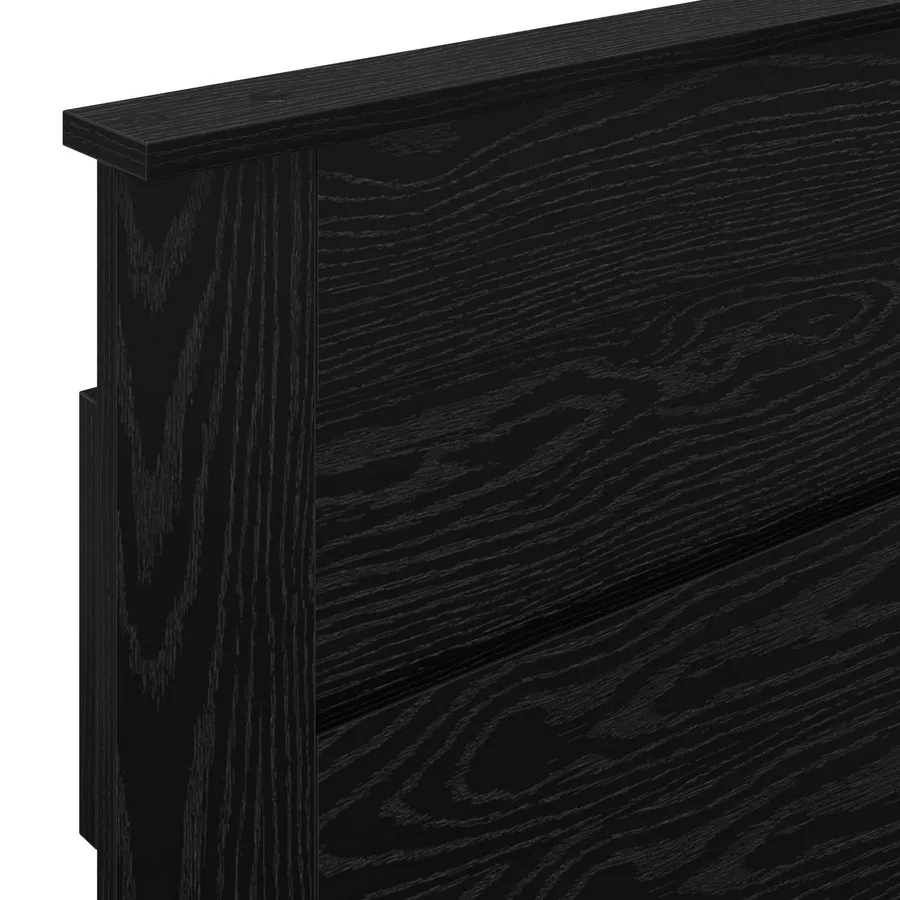 Tête de lit Chêne noir Bois d'ingénierie - 7
