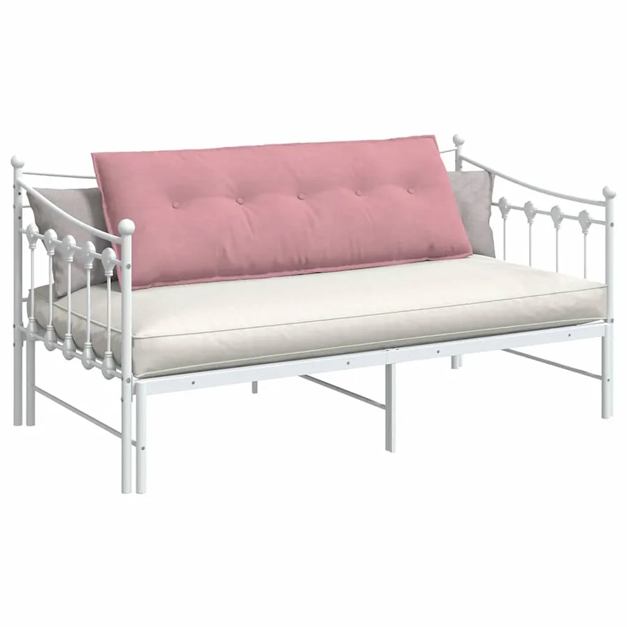 Coussin de Dos Rose 140 x 50 cm Tissu en velours côtelé - 3