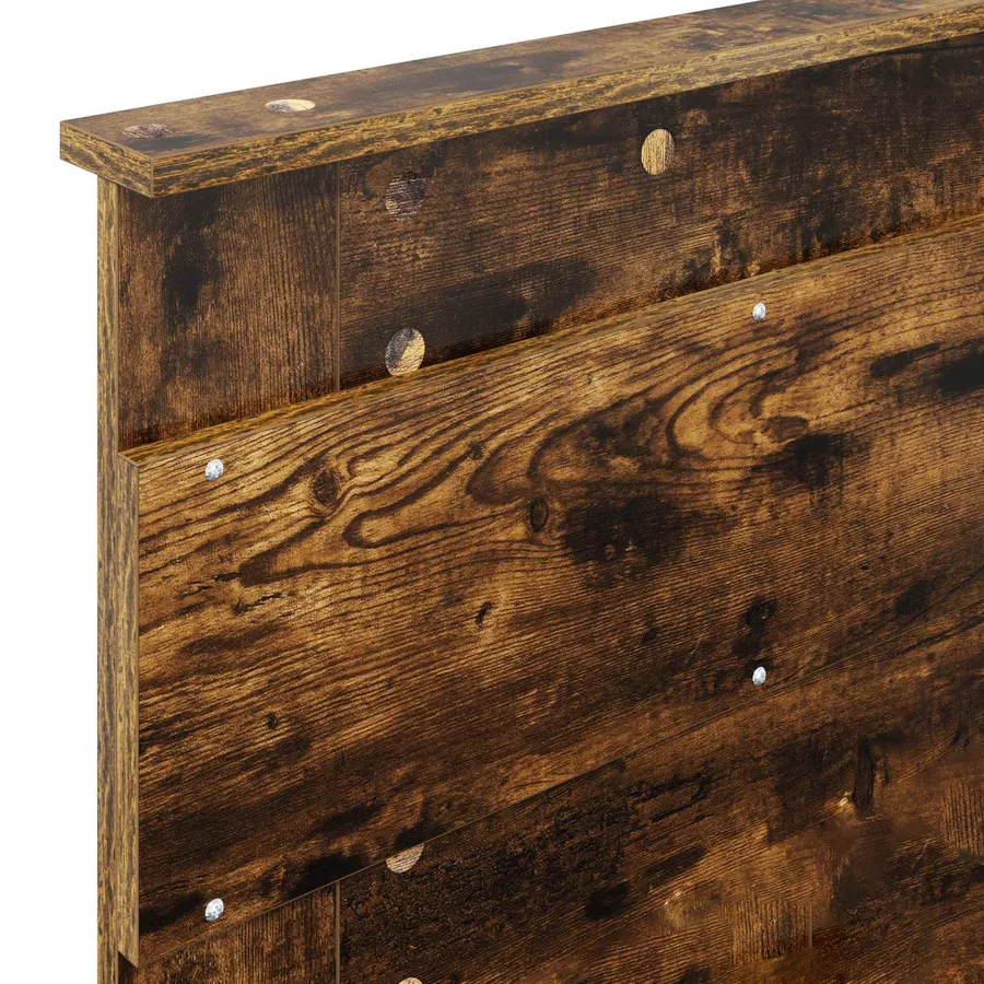 Lit de Rangement Chêne fumé 75 x 190 cm Bois d'ingénierie - 12