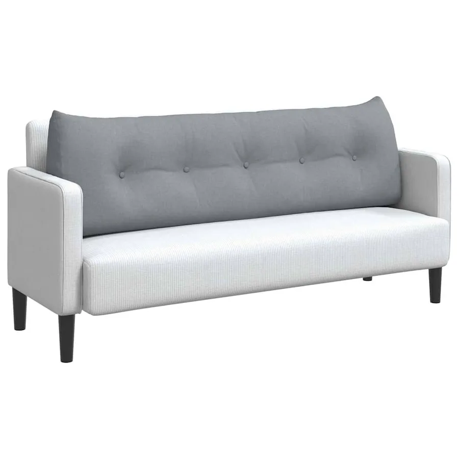 Coussin de Dos Gris clair 160 x 24 x 50 cm tissu - 3