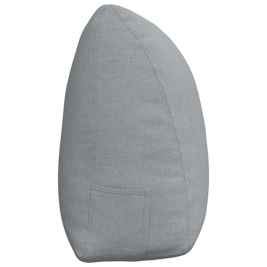 Coussin de Dos Gris clair 160 x 24 x 50 cm tissu - 7