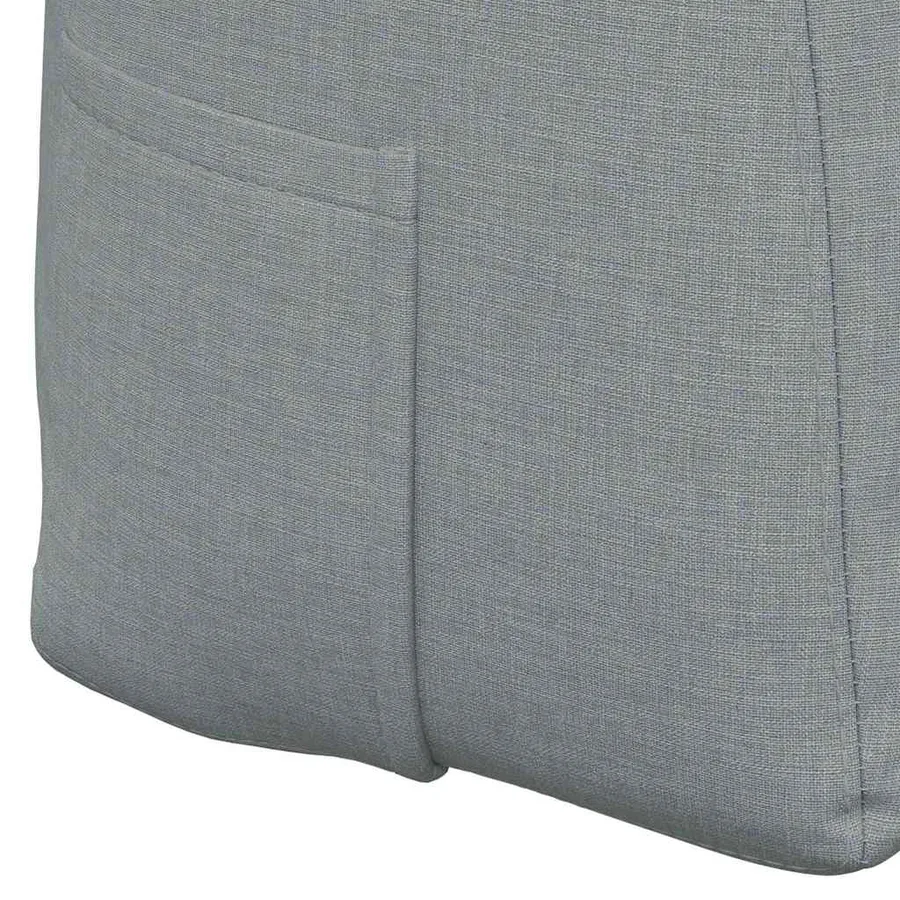 Coussin de Dos Gris clair 160 x 24 x 50 cm tissu - 9