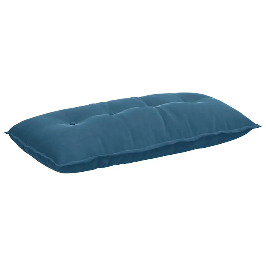 Coussin de Dos Bleu 100 x 50 cm Tissu en velours côtelé - 2