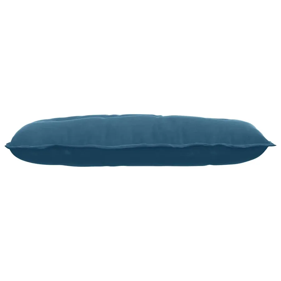 Coussin de Dos Bleu 100 x 50 cm Tissu en velours côtelé - 5