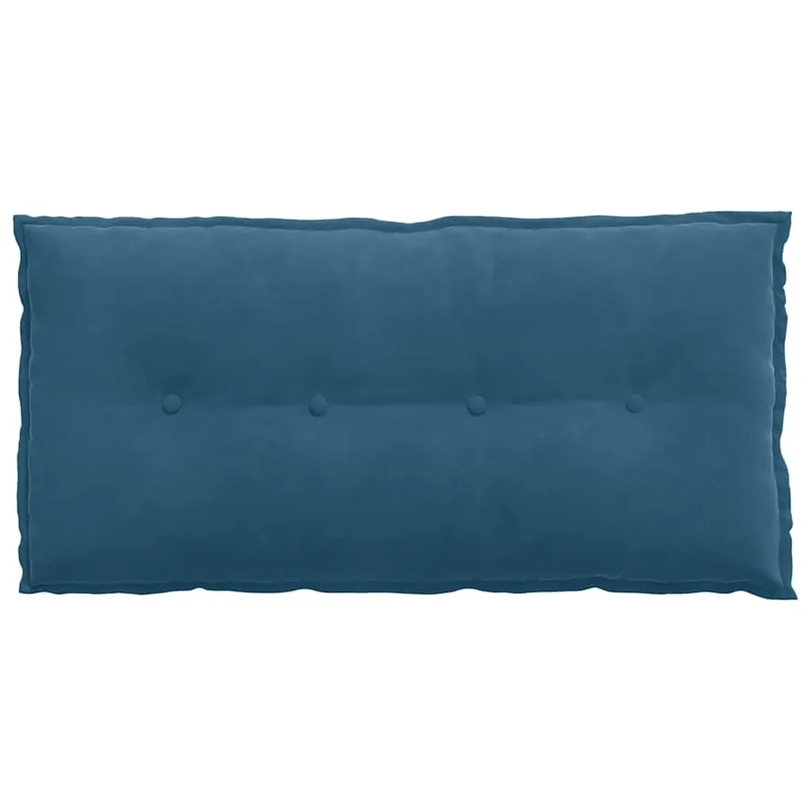 Coussin de Dos Bleu 100 x 50 cm Tissu en velours côtelé - 6