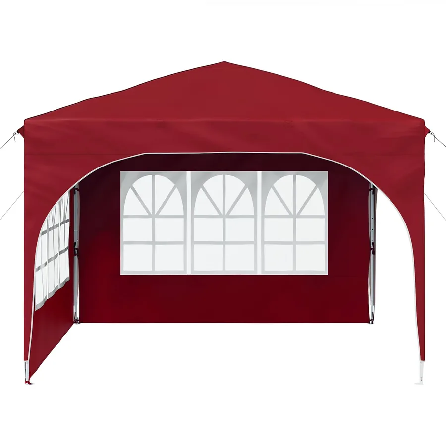 Tente de fête pop-up 290 x 290 x 245 cm Bordeaux - 6