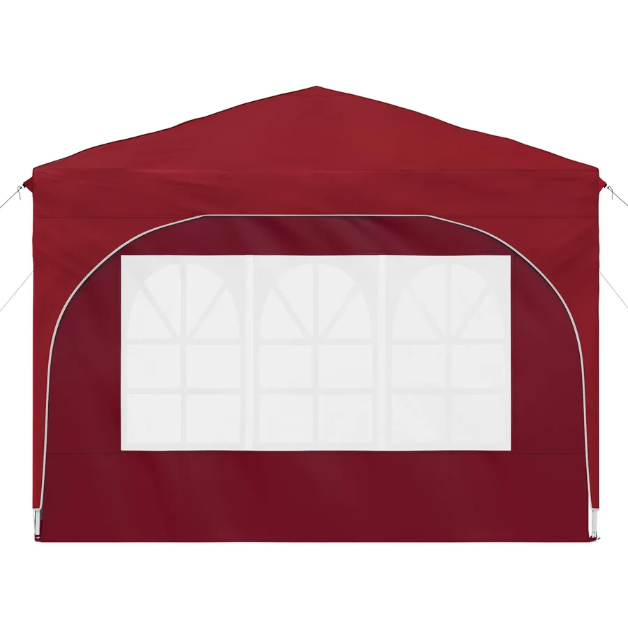 Tente de fête pop-up 290 x 290 x 245 cm Bordeaux - 7