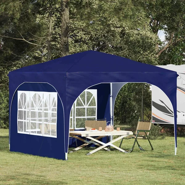 Tente de fête pop-up 290 x 290 x 245 cm Bleu