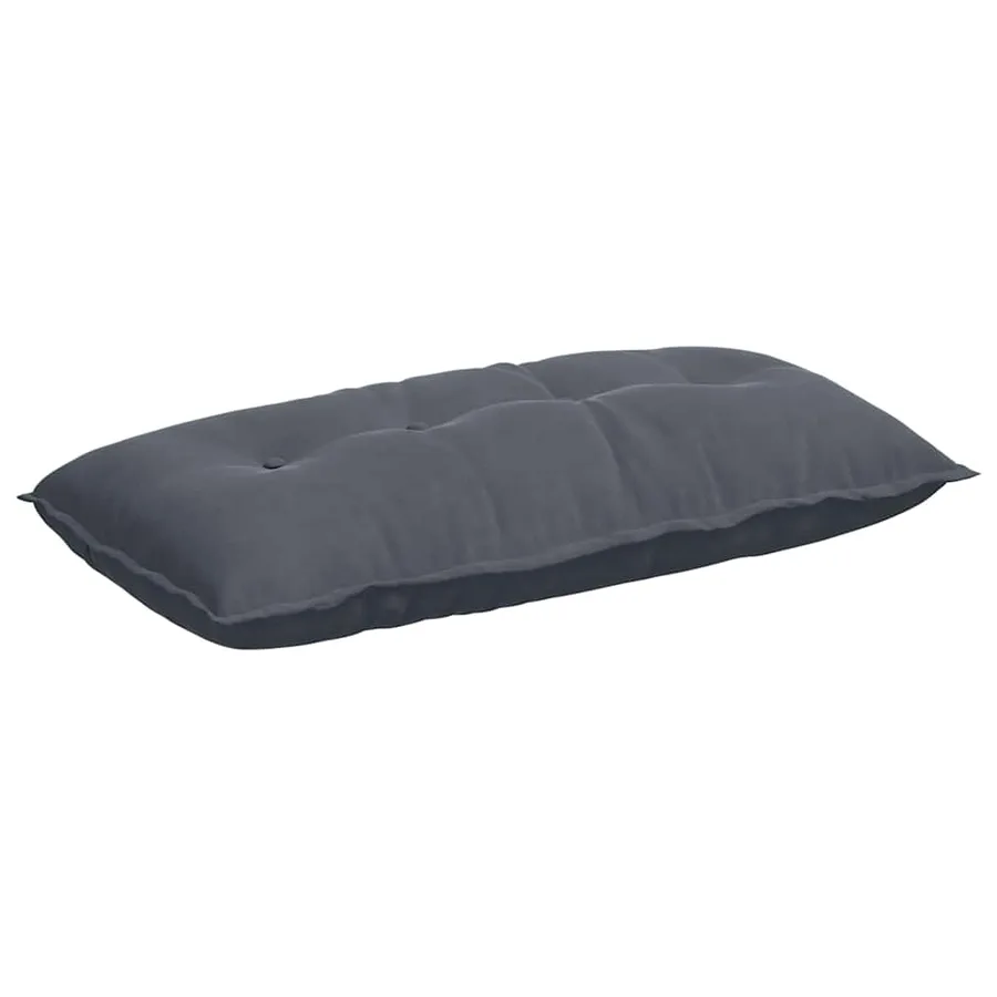 Coussin de Dos Gris foncé 100 x 50 cm Tissu en velours côtelé - 2