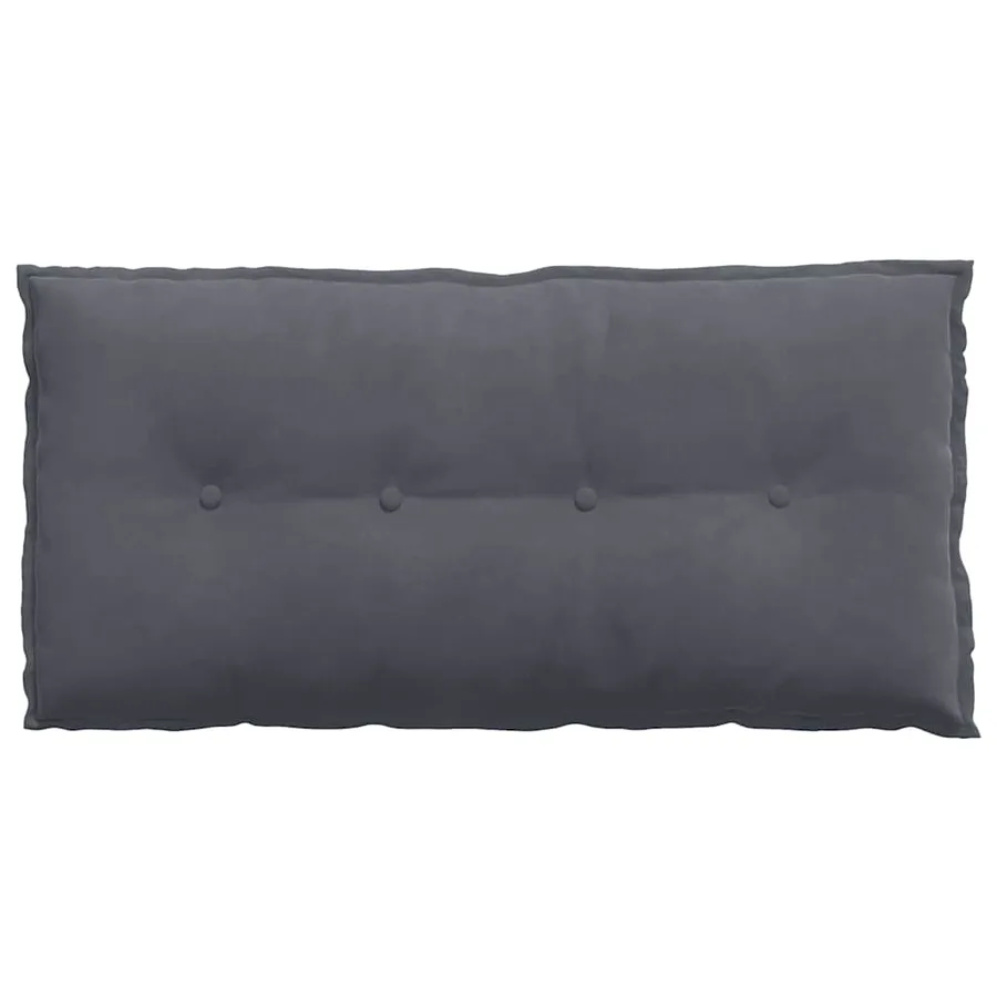 Coussin de Dos Gris foncé 100 x 50 cm Tissu en velours côtelé - 6