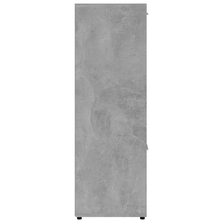 Bibliothèque Gris béton 90x30x90 cm Bois d’ingénierie - 7