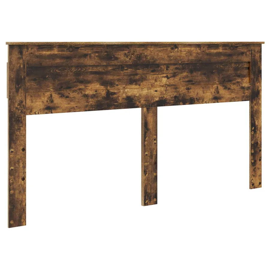 Cadre de lit Chêne fumé 180 x 200 cm Bois de pin massif - 6