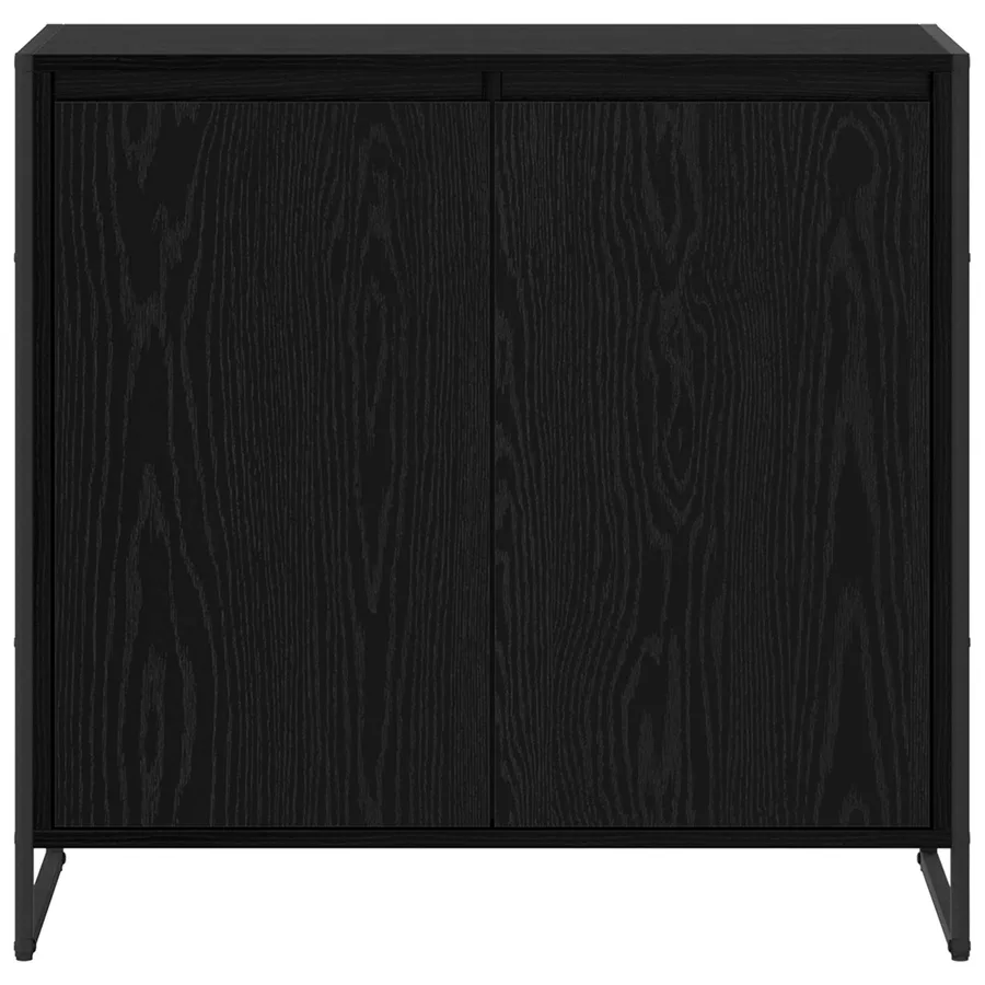 Meuble d'appoint Chêne noir 79 x 36 x 75 cm Bois d'ingénierie - 6