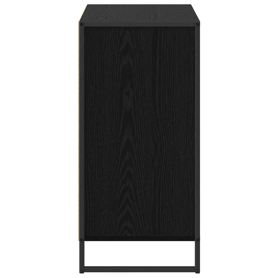 Meuble d'appoint Chêne noir 79 x 36 x 75 cm Bois d'ingénierie - 7