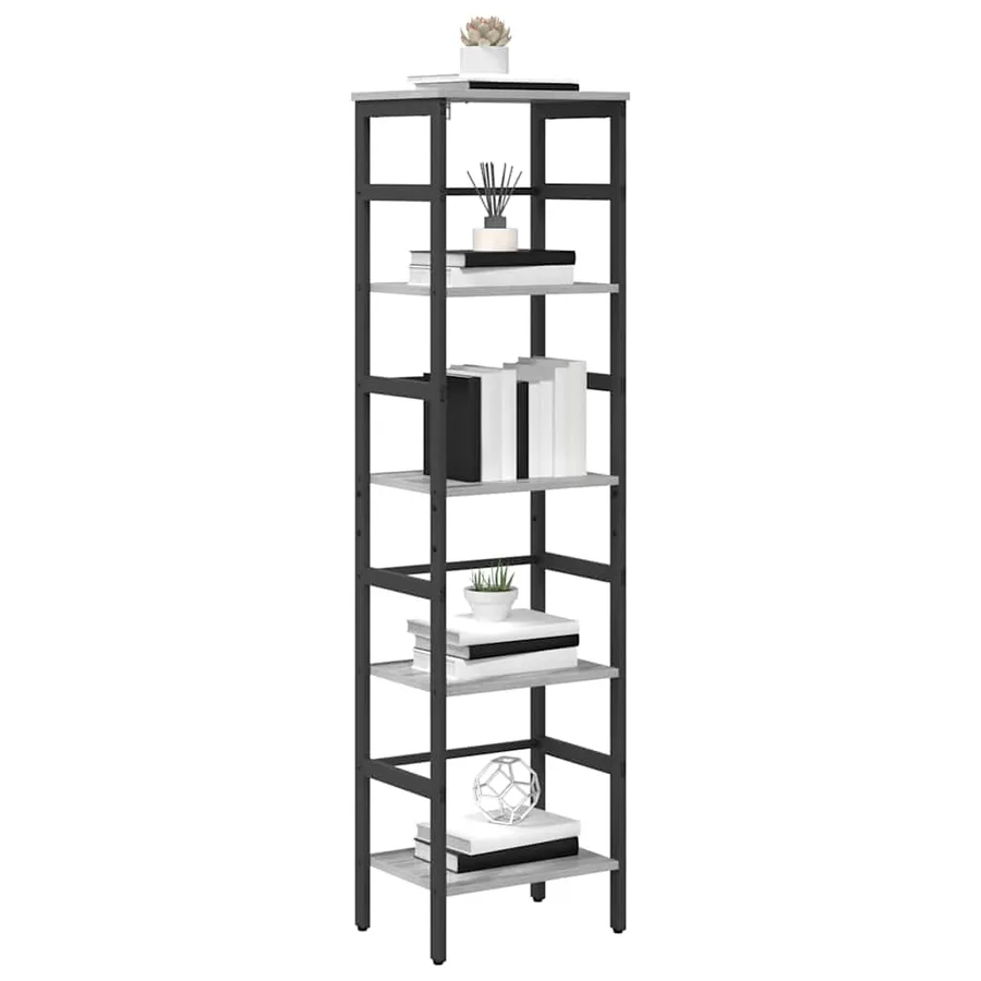Étagère Gris Sonoma 40 x 29,5 x 149 cm Bois d'ingénierie - 3
