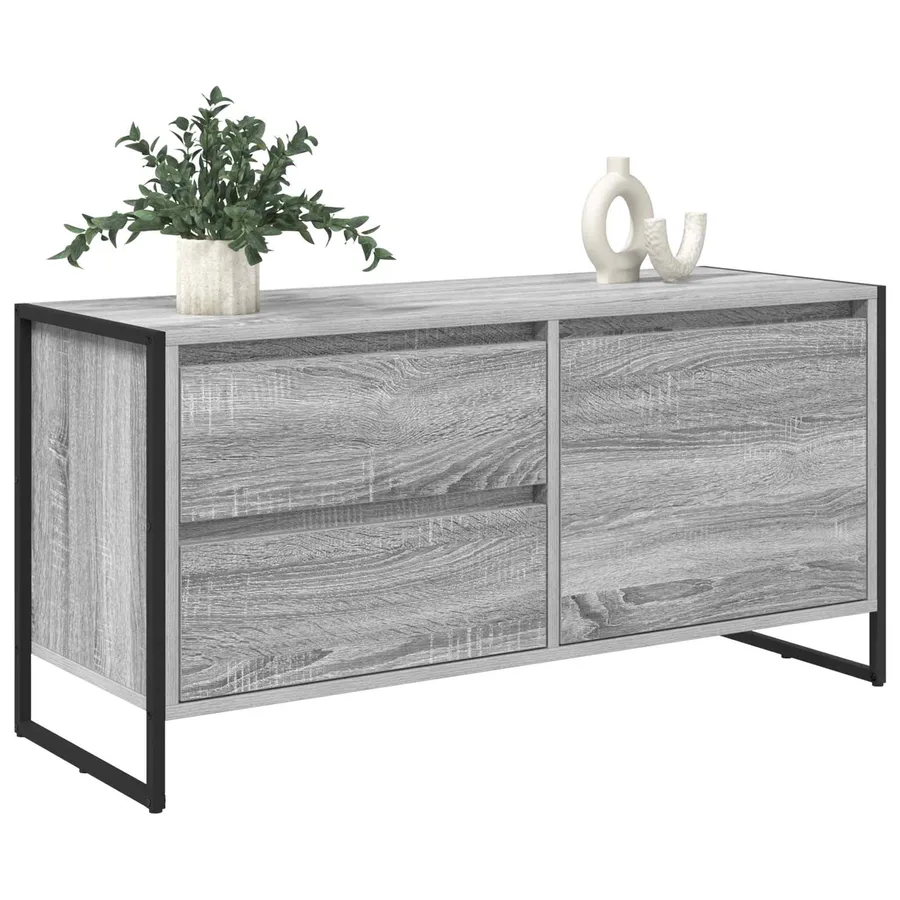Meuble TV Gris Sonoma 100 x 36 x 49.5 cm Bois d'ingénierie - 3