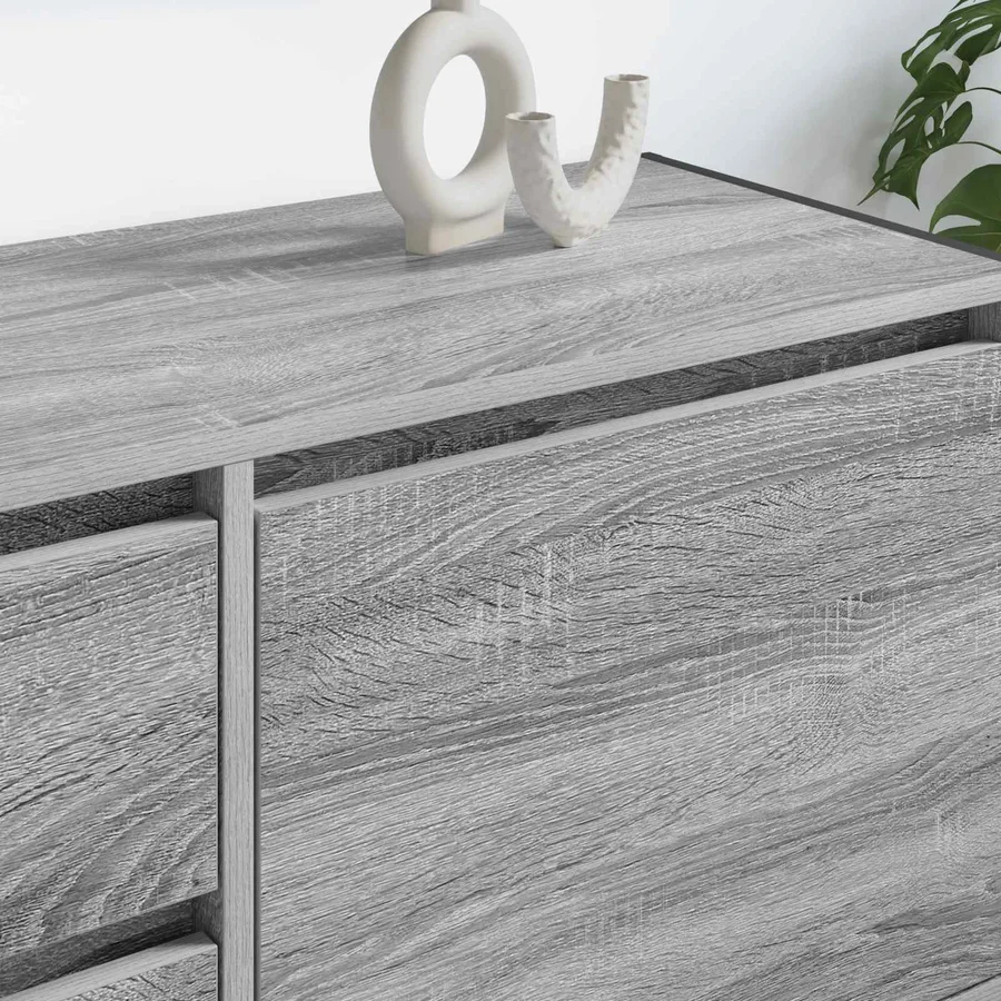 Meuble TV Gris Sonoma 100 x 36 x 49.5 cm Bois d'ingénierie - 4
