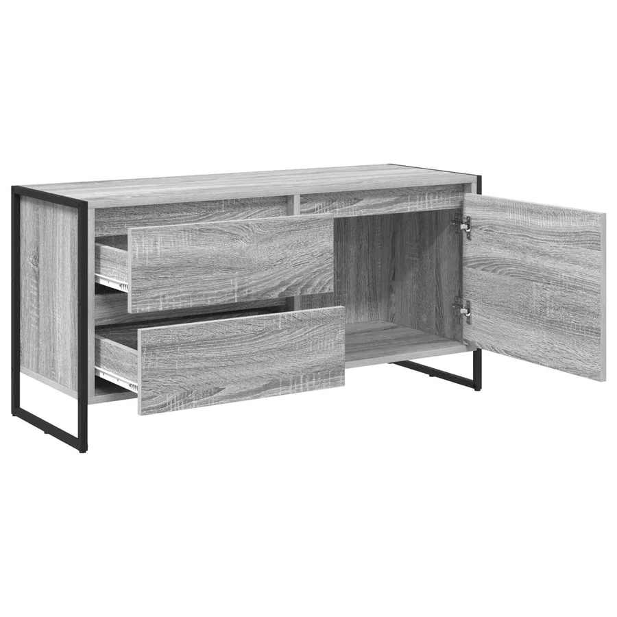 Meuble TV Gris Sonoma 100 x 36 x 49.5 cm Bois d'ingénierie - 5