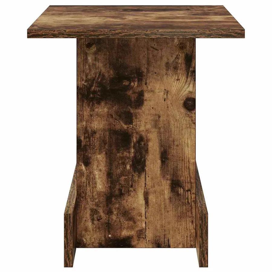 Table d'appoint Chêne fumé 35,5 x 35 x 40 cm Bois d'ingénierie - 5