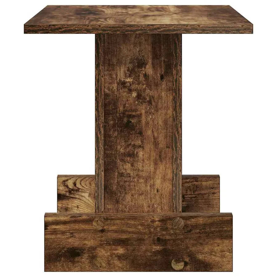Table d'appoint Chêne fumé 35,5 x 35 x 40 cm Bois d'ingénierie - 6
