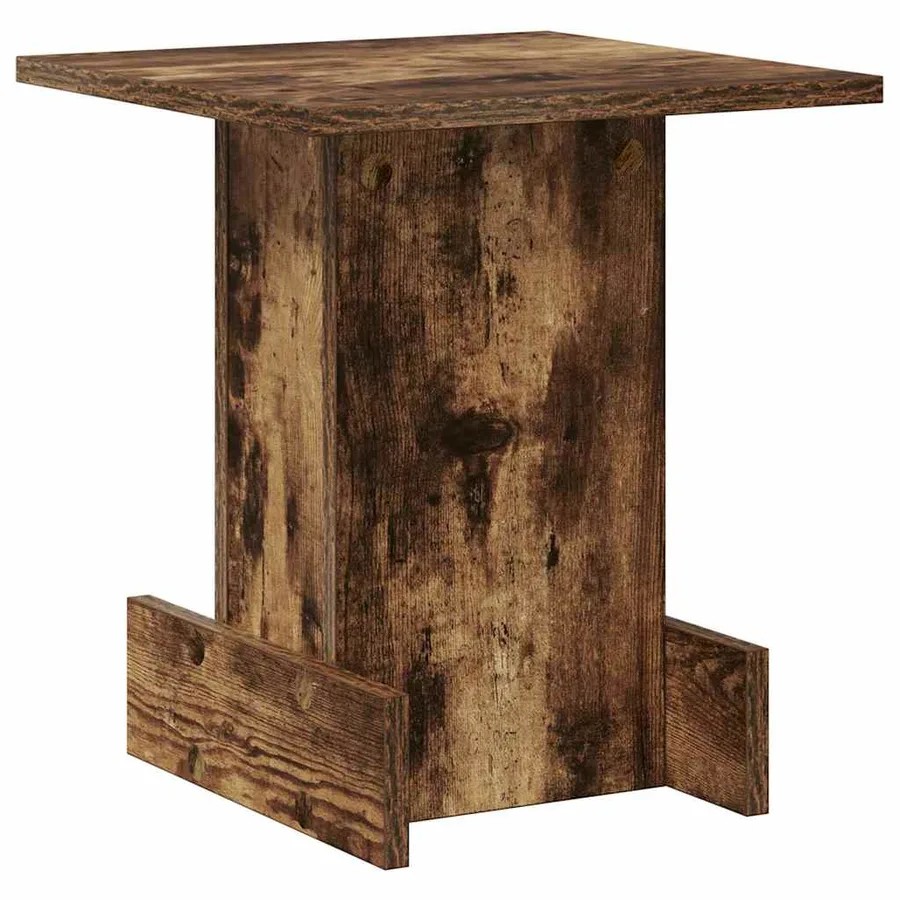 Table d'appoint Chêne fumé 35,5 x 35 x 40 cm Bois d'ingénierie - 7