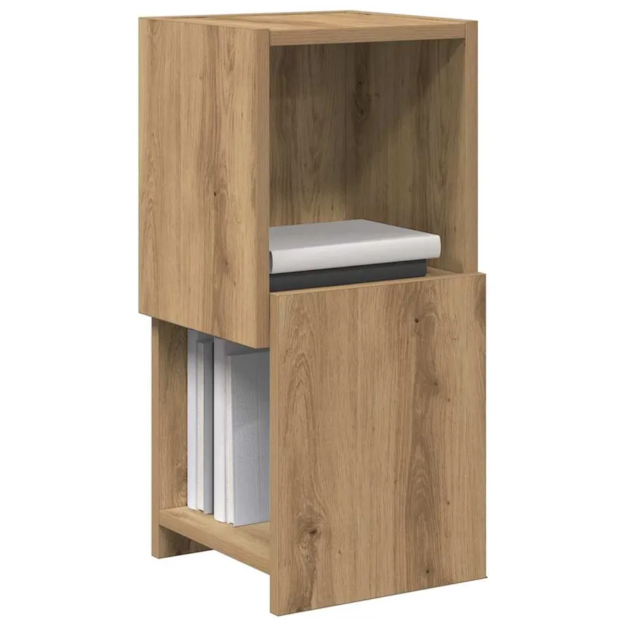 Meuble d'angle 25,5x25x55cm Bois d'ingénierie Chêne artisanal - 3