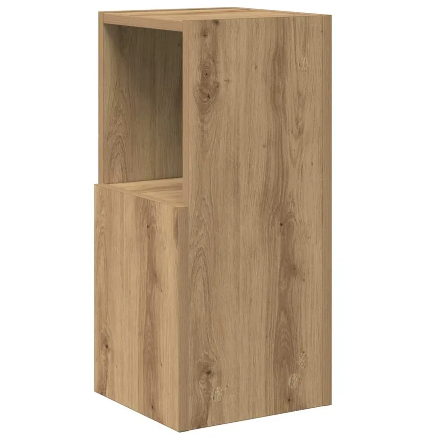 Meuble d'angle 25,5x25x55cm Bois d'ingénierie Chêne artisanal - 7