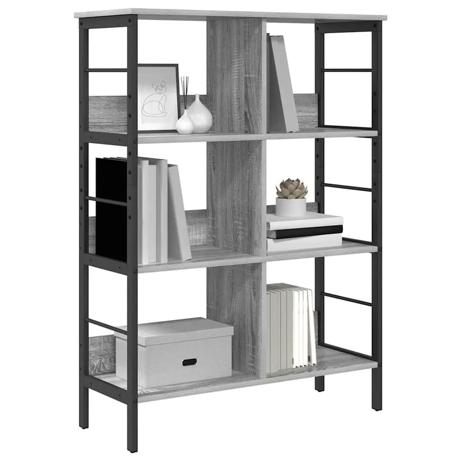 Étagère Gris Sonoma 82 x 32 x 112 cm Bois d'ingénierie - 3