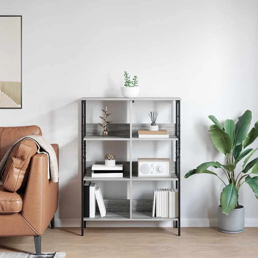 Étagère Gris Sonoma 82 x 32 x 112 cm Bois d'ingénierie - 4