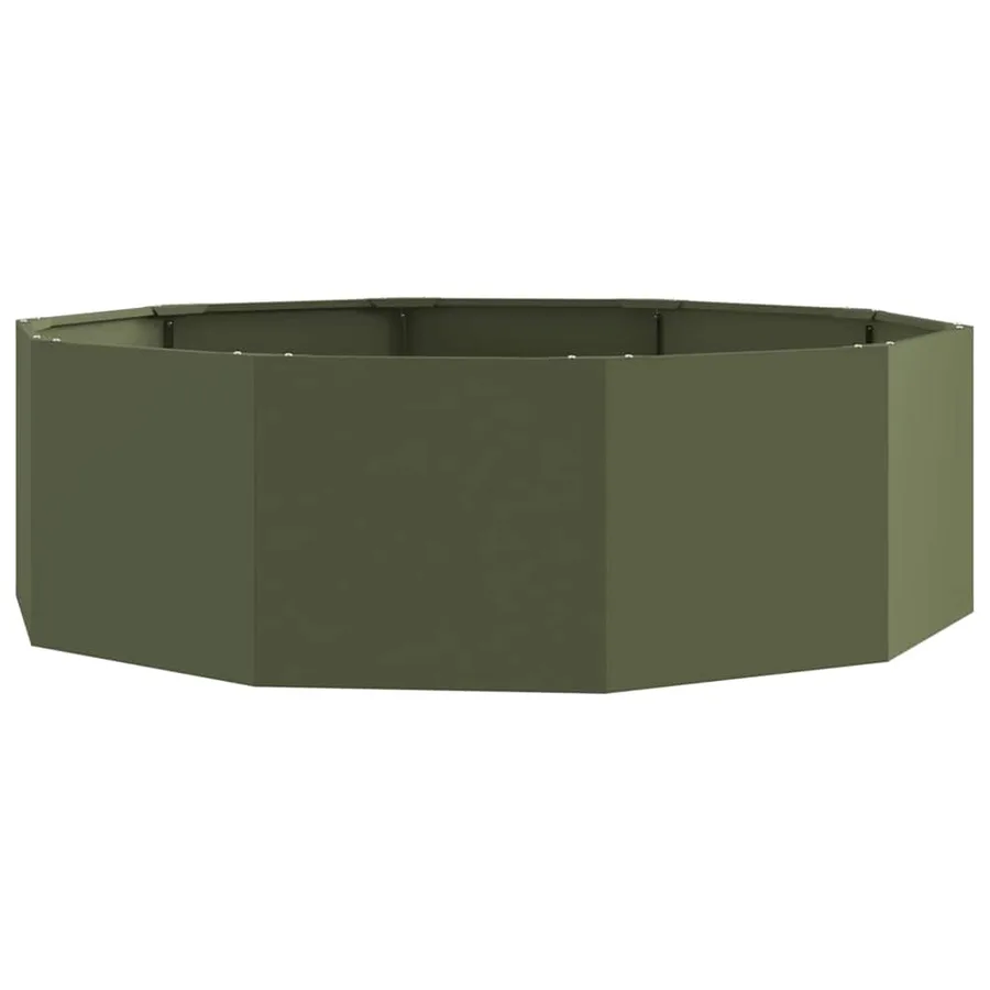 Jardinière Vert olive 120 x 120 x 35 cm Acier - 2