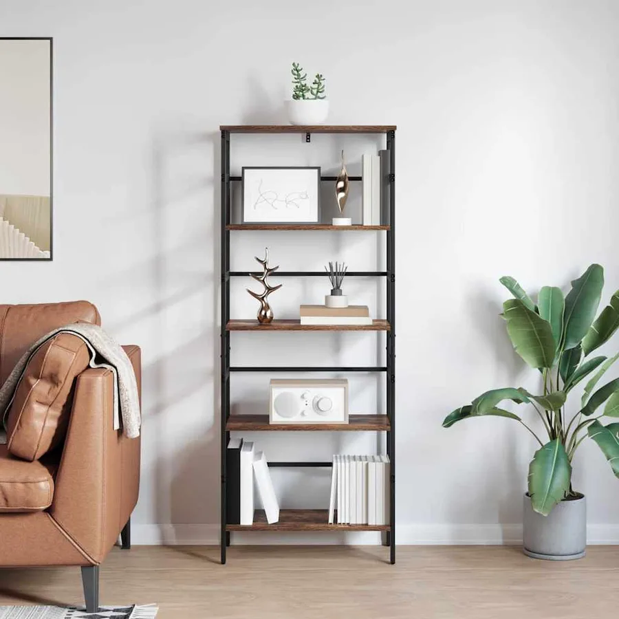 Étagère Chêne fumé 60 x 29,5 x 149 cm Bois d'ingénierie - 4