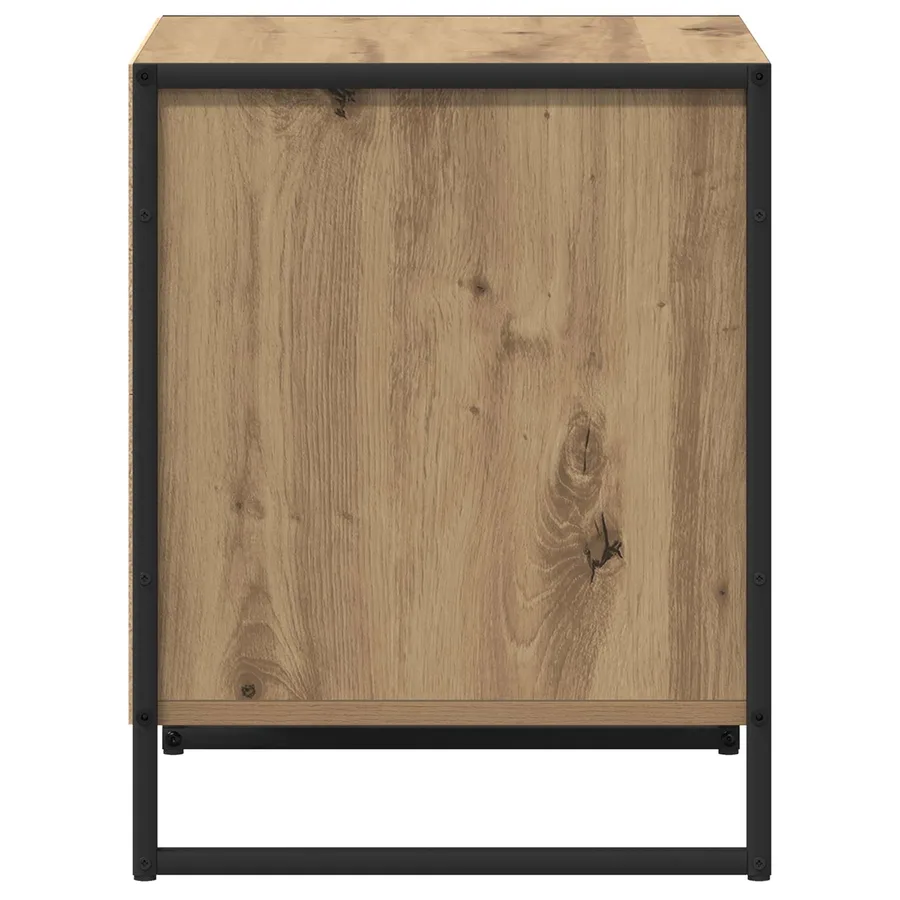Table de chevet 2 pc Chêne artisan 50 x 39,5 x 50 cm - 7