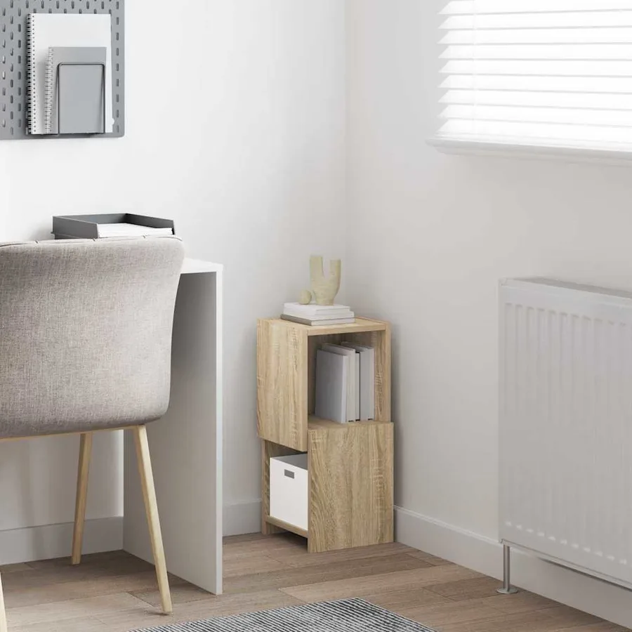 Meuble d'angle Chêne Sonoma 25,5x25x55cm Bois d'ingénierie - 4