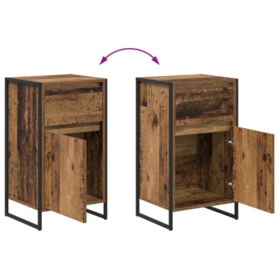 Buffet Bois Ancien 43 x 36 x 75,5 cm Bois d'ingénierie - 12