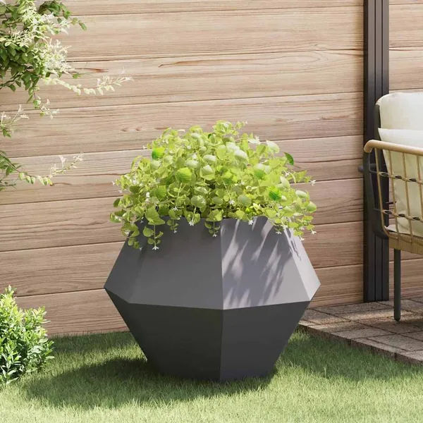 Jardinière Noir 75 x 75 x 60 cm Acier