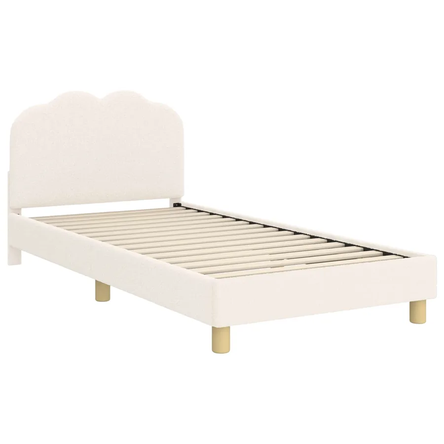 Cadre de lit pour enfants avec tête de lit Crème 80 x 200 cm - 4
