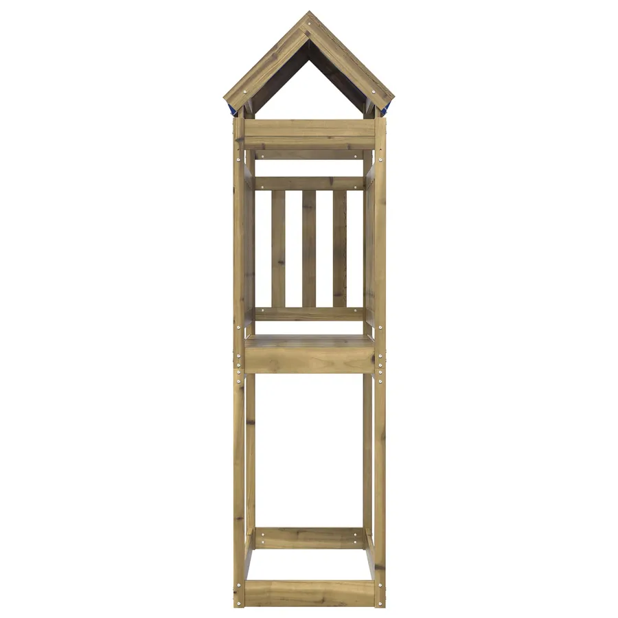 Tour de jeu Marron 52,5 x 110,5 x 215 cm Bois solide imprégné - 3