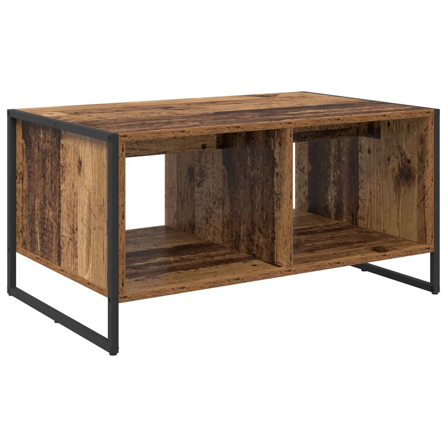 Table basse Bois Ancien 80 x 50 x 40 cm Bois d'ingénierie - 2