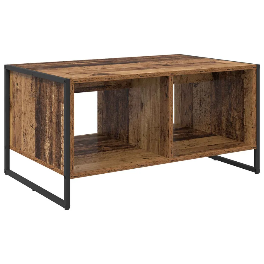 Table basse Bois Ancien 80 x 50 x 40 cm Bois d'ingénierie - 7