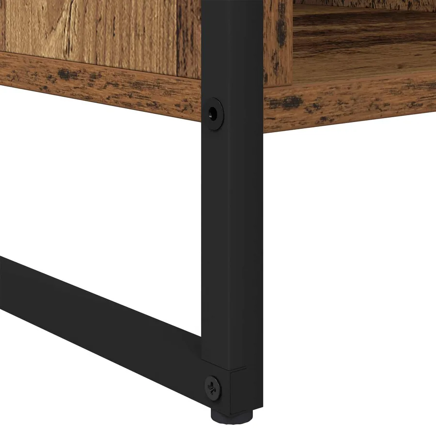 Table basse Bois Ancien 80 x 50 x 40 cm Bois d'ingénierie - 9