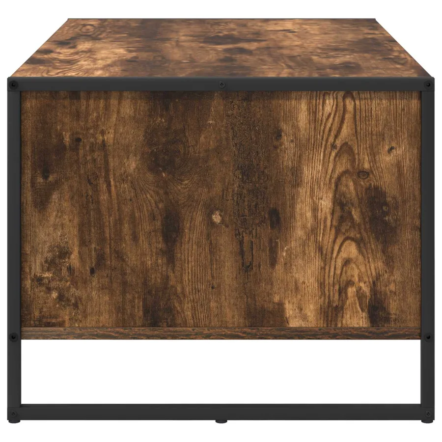 Table basse Chêne Fumé 80 x 50 x 40 cm Bois d'ingénierie - 6