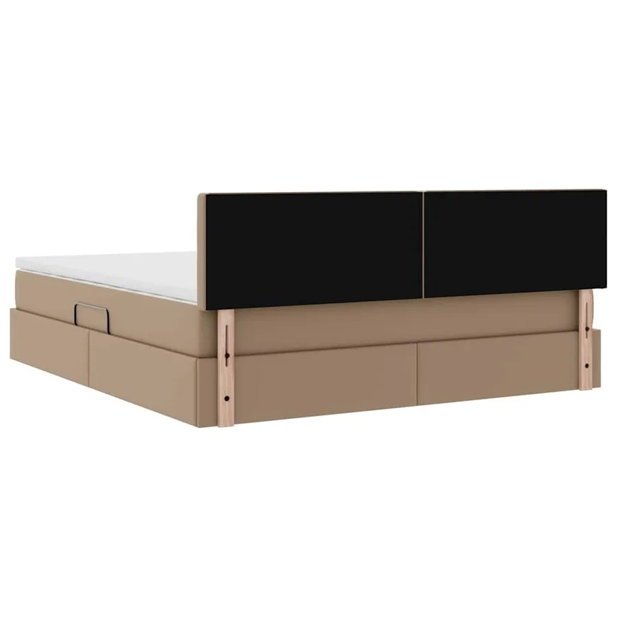Lit avec rangement et matelas Cappuccino 180 x 200 cm - 11