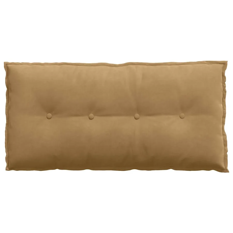 Coussin de Dos Marron 100 x 50 cm Tissu en velours côtelé - 6