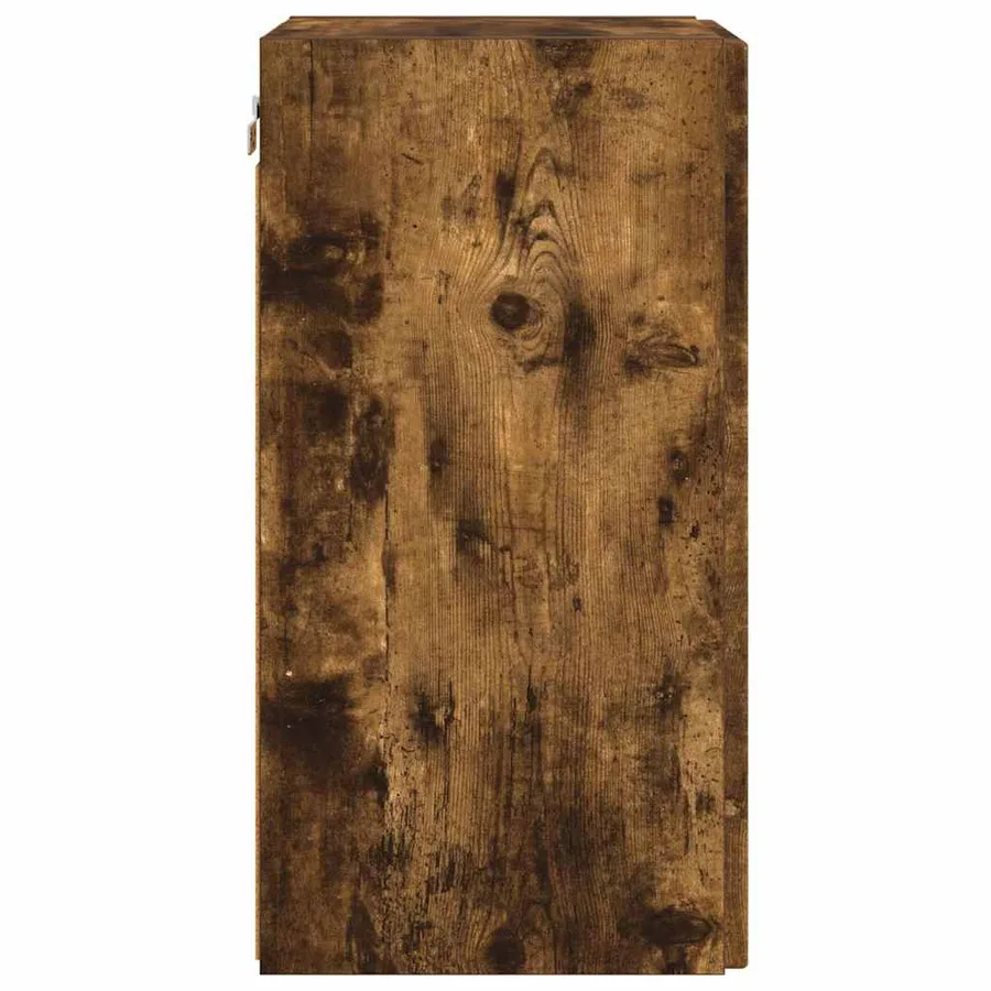 Meuble TV mural Chêne fumé 30 x 31 x 60 cm Bois d'ingénierie - 7