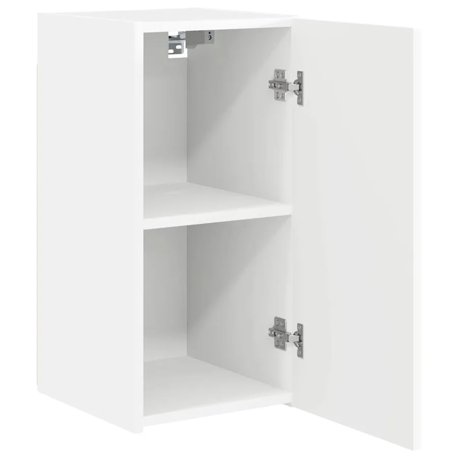 Meuble TV mural 2 pcs Blanc 30 x 31 x 60 cm Bois d'ingénierie - 6